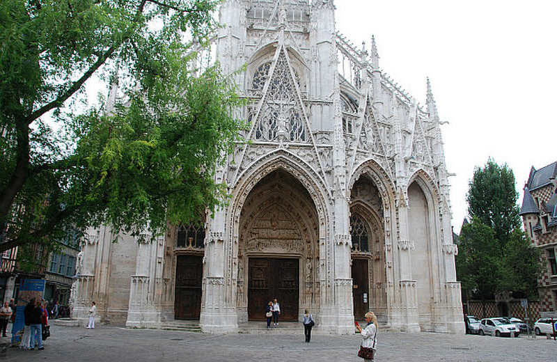 front of the Saint-Maclou church in Rouen