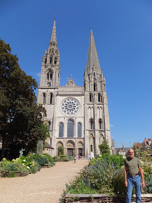 me at the Chartres cathdral