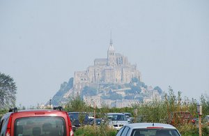 Mont St. Michel from the parking lot.
