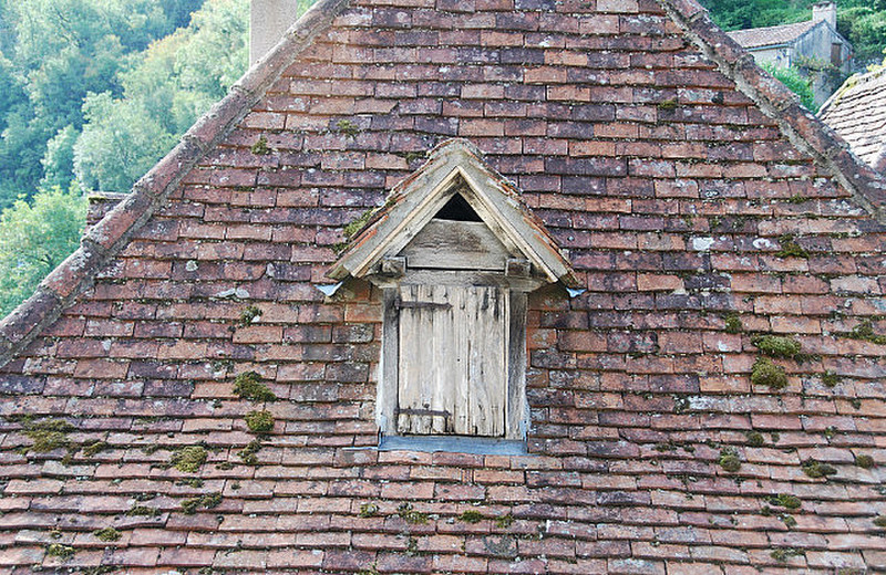 A window and a roof