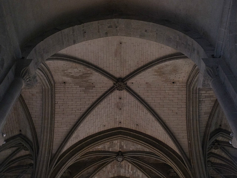 Ceiling of the church in Carcassone