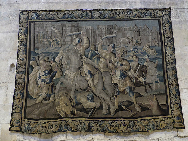 A tapestry in the Popes Palace