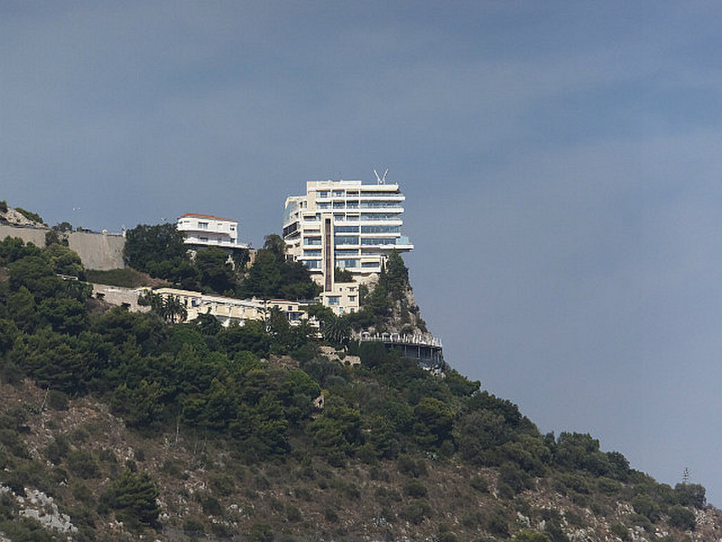 hotel on the bluffs over Monaco