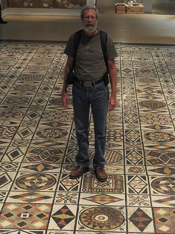 Me on a 2,000 year old mosaic