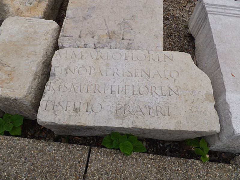 Roman writing on stones