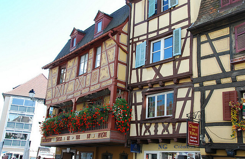 Half timbered houses in Colmar