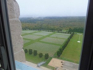 The cemetary from the top of the Ossuary