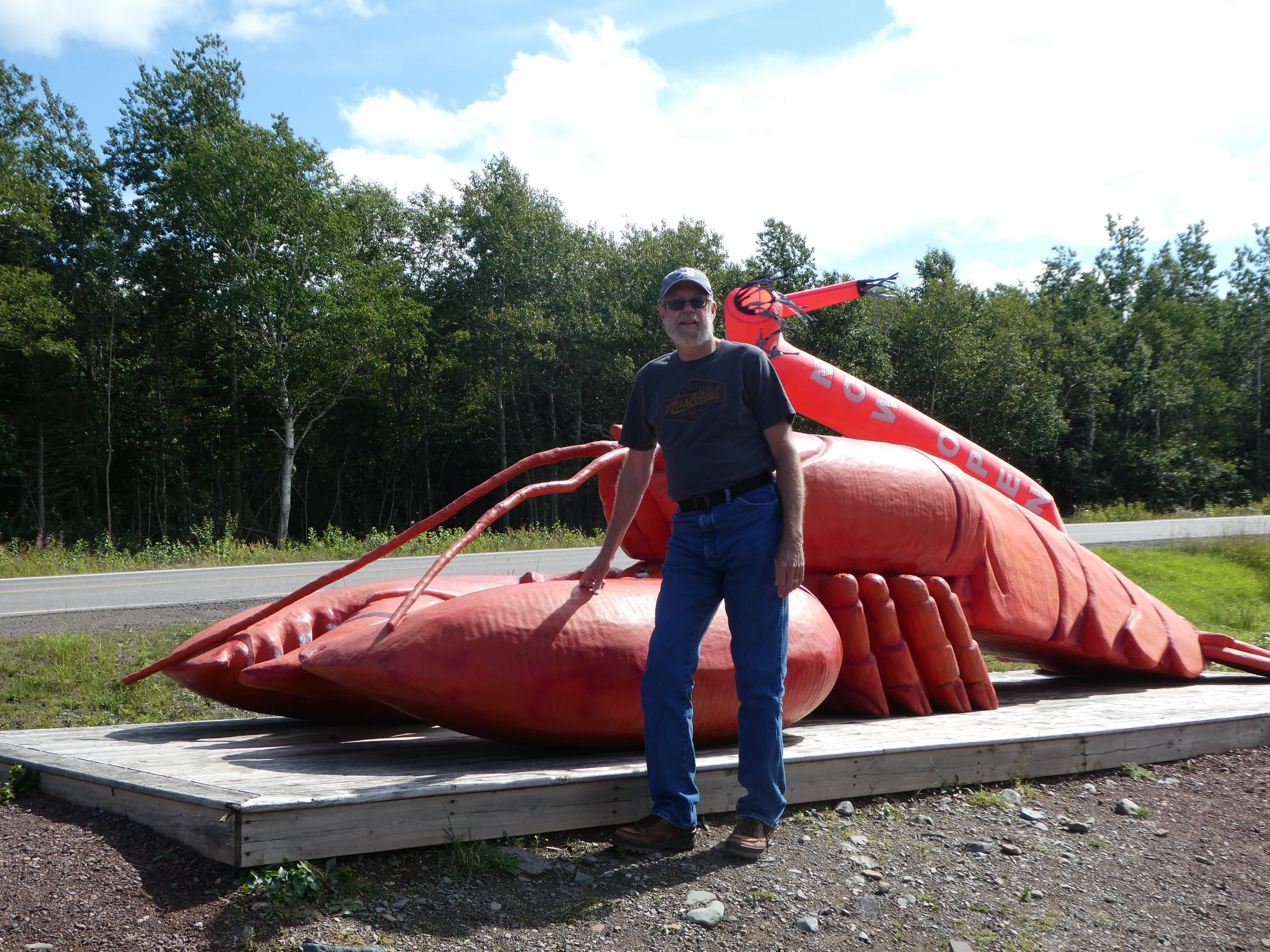 Giant lobster and I | Photo