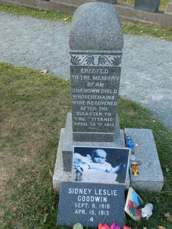 One of the markers at the graveyard.