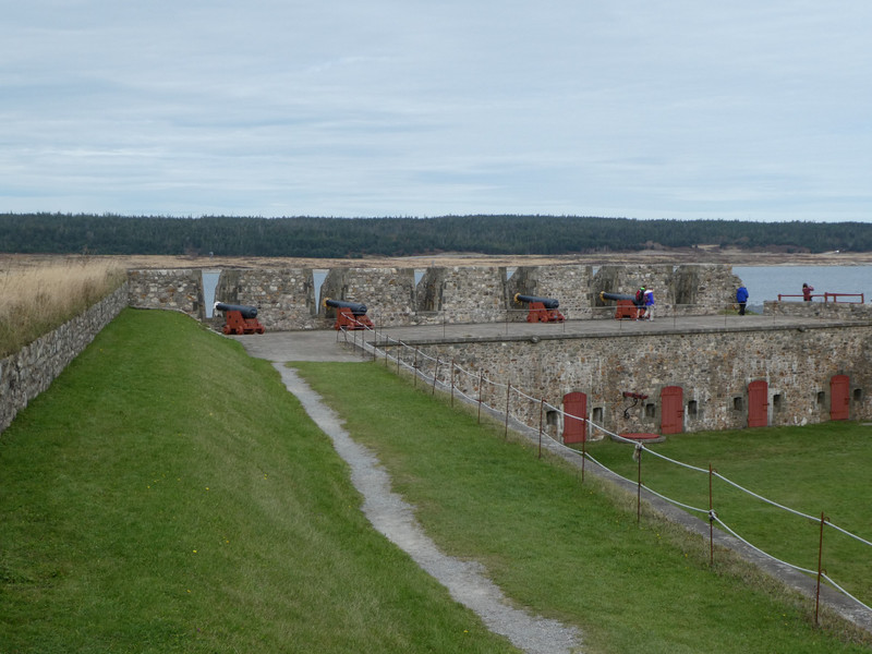 fortress wall with cannons
