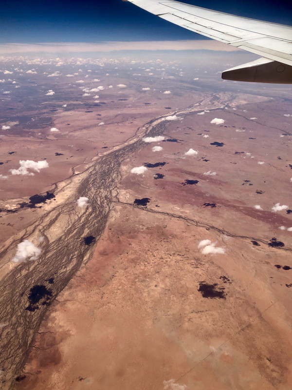 Over channel country in Central Australia