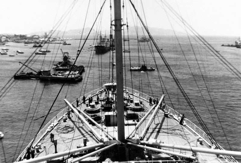 From the bow of the SS Himalaya, Aden