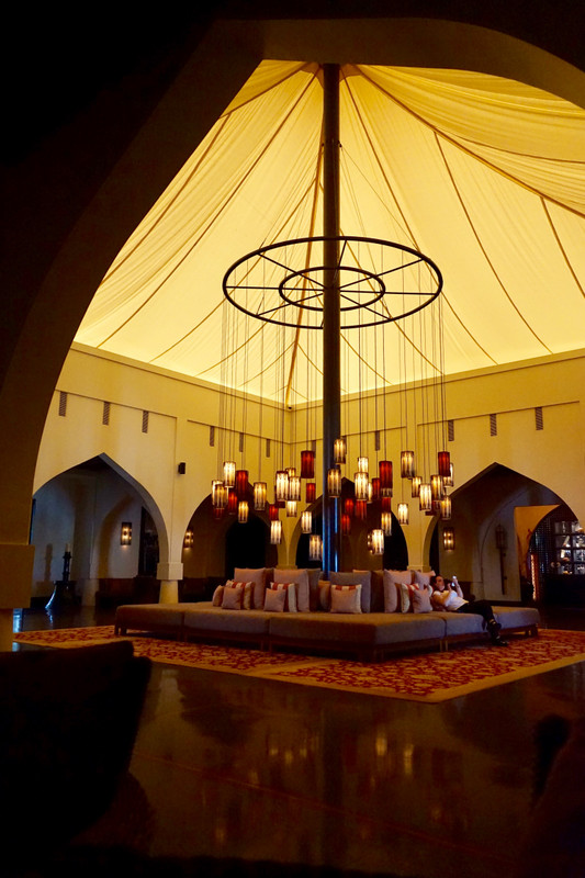 Foyer of The Chedi Muscat hotel