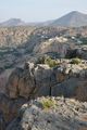 Village on the edge of the canyon