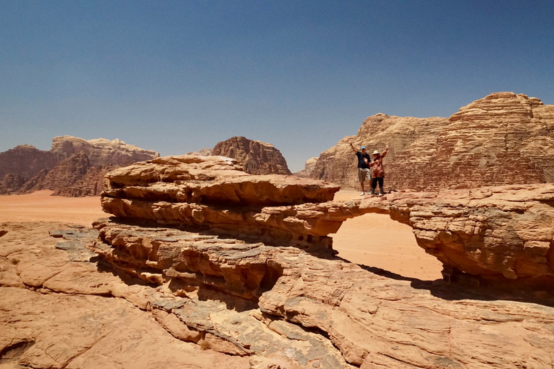 The rock arch, Wadi Rum