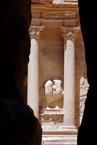 First glimpse of The Treasury, Petra