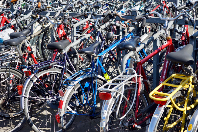 Bike parking area, Ghent station