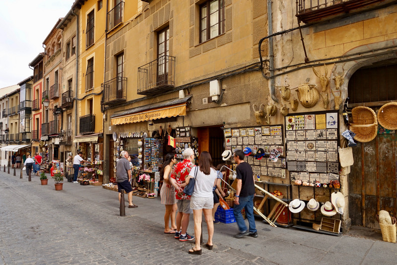 The streets of Segovia