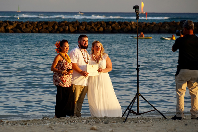 Wedding on Waikiki Beach