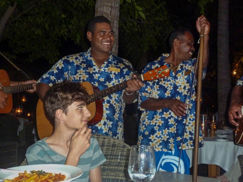 The band and Troy, Tokoriki Island Resort 