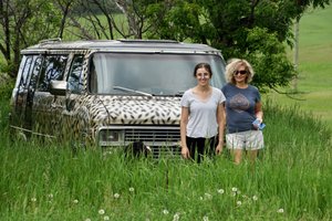Emma, Issy and the Cheetah Van