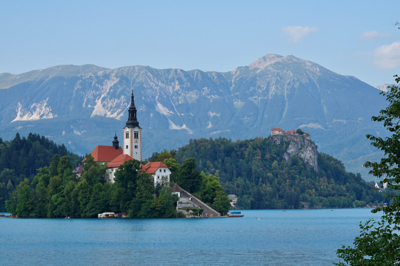Church and Bled Castle
