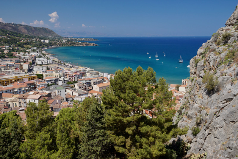 Cefalu from the clifftop