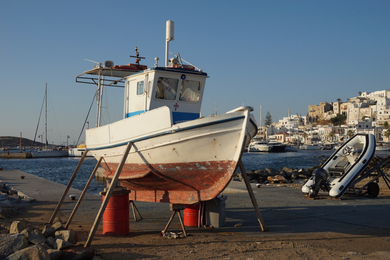 Naxos Town harbour