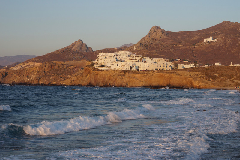 Looking north from Naxos Town