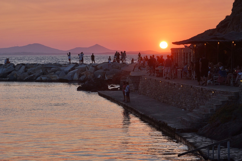 Sunset from Naxos Town