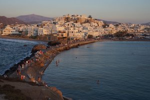 Naxos Town from the Temple of Apollo