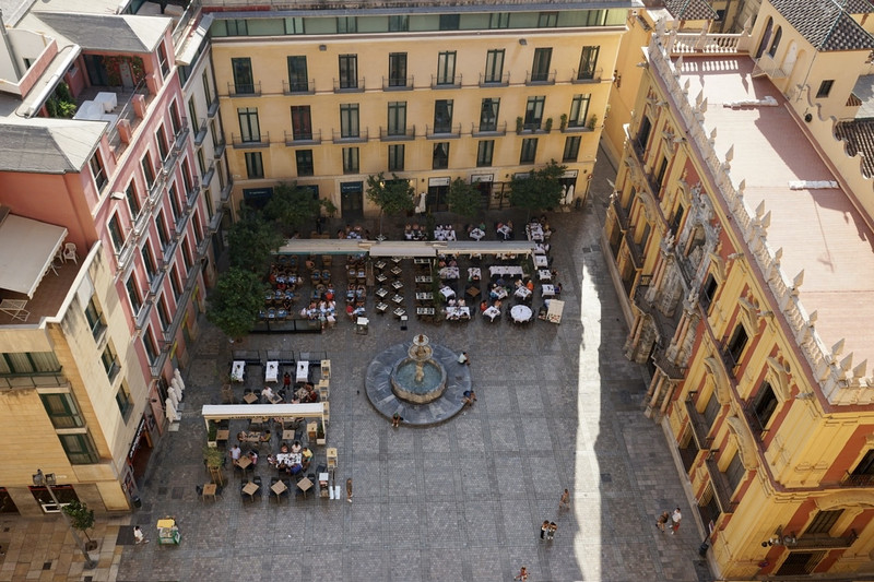 Plaza del Obispo from the Cathedral roof