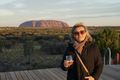 Enjoying an Uluṟu sunset