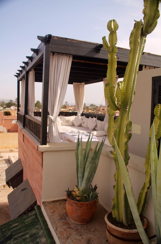 Roof terrace, Riad Kheirredine