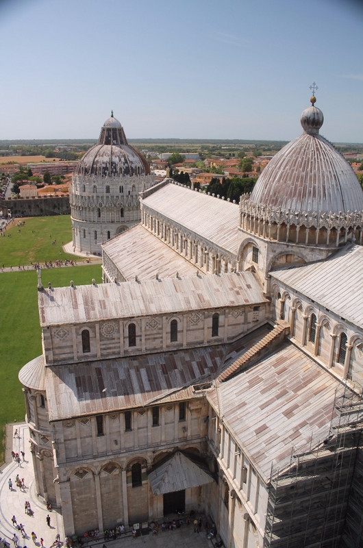 Pisa Cathedral from the top of the Tower