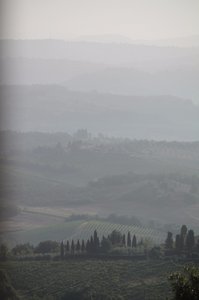 View from our room in San Gimignano