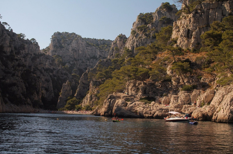Boats and beach, Calanque
