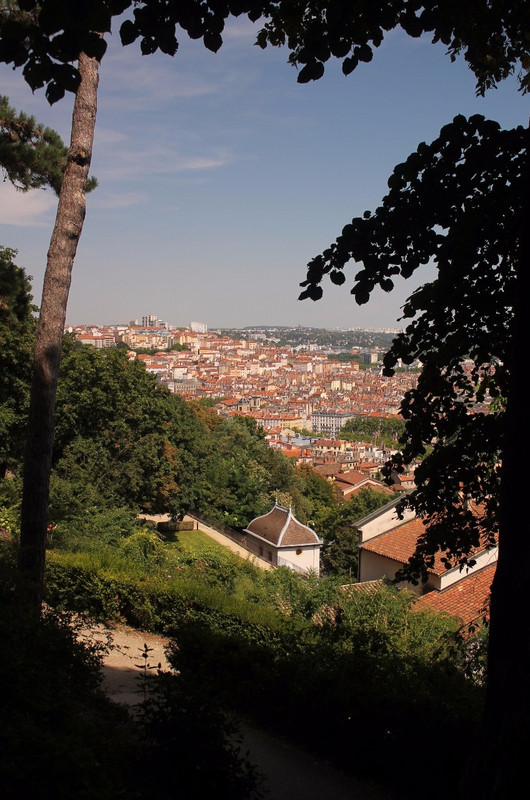Old Lyon from Fourviere Hill