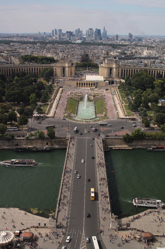 View from Eiffel Tower towards Trocadero