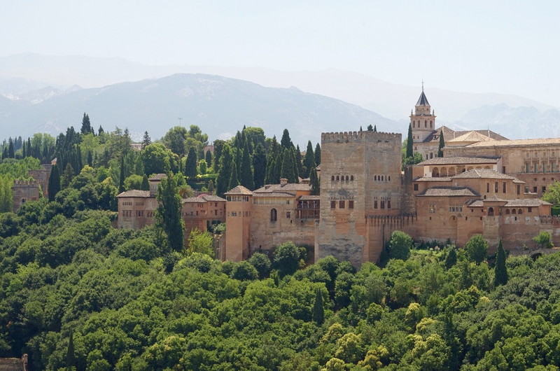 Alhambra from Mirador of San Nicolas, Granada