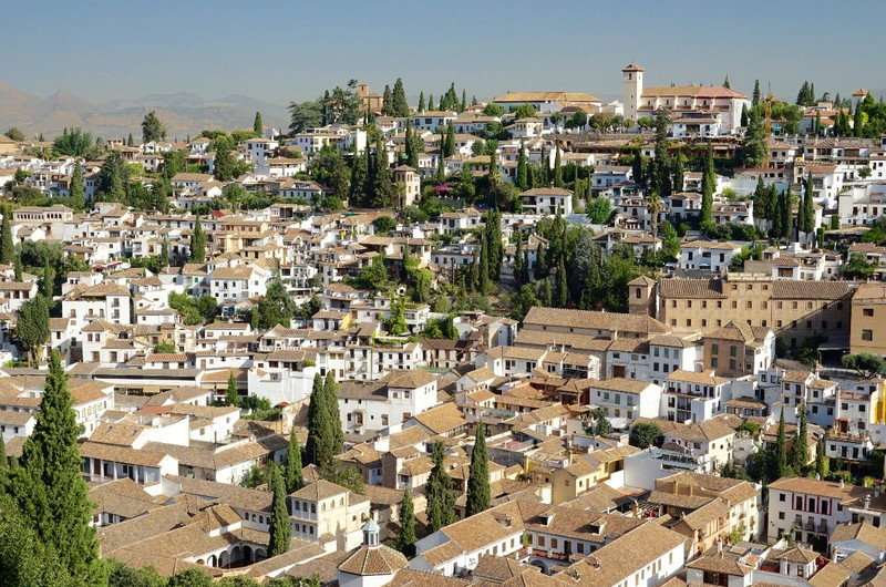 Albaicin from the Alhambra, Granada