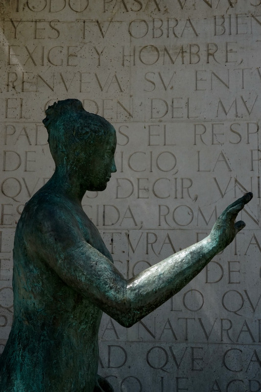 Statue near Prado Museum, Madrid