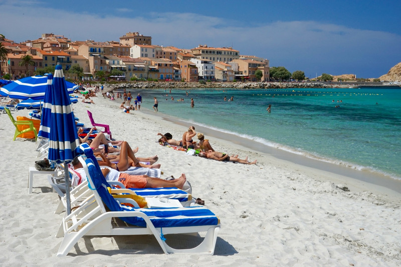 Beach, Ile Rousse, Corsica