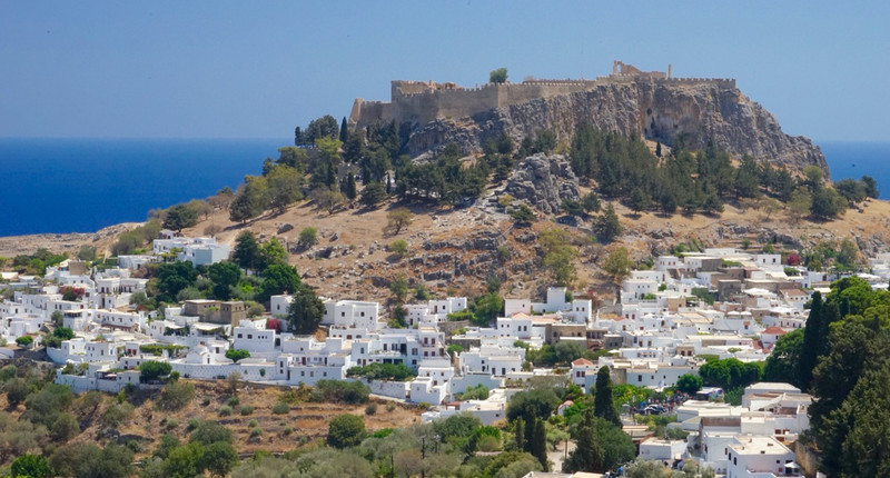 Lindos village and Acropolis, Rhodes