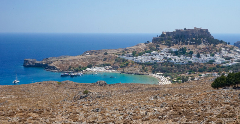 Lindos, with the Acropolis in the background