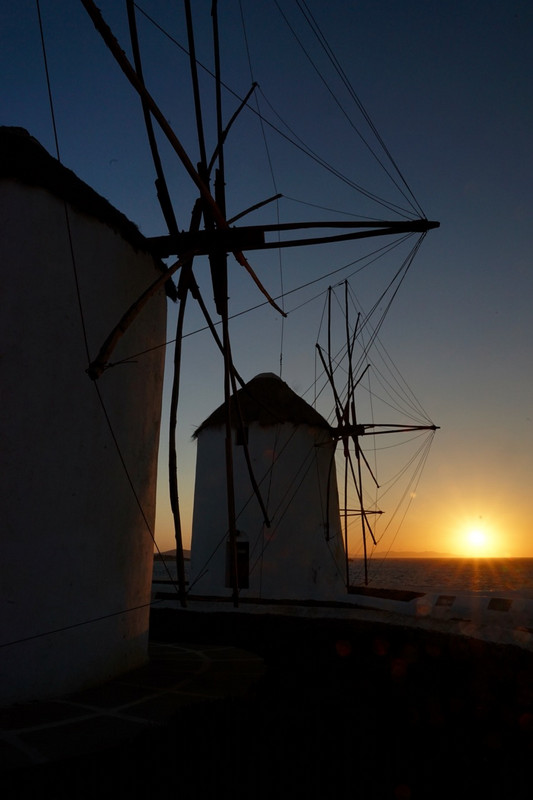 Sunset, Mykonos windmills
