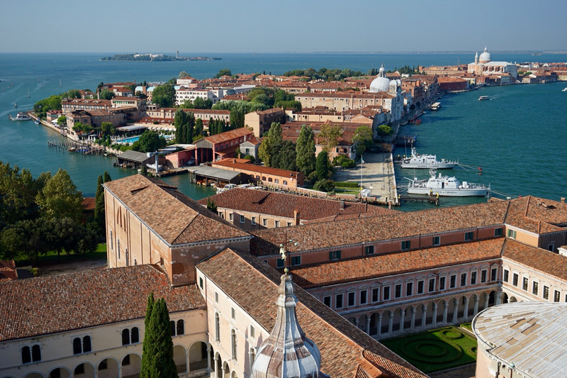 Giudecca Island from San Giorgio belltower, Venice