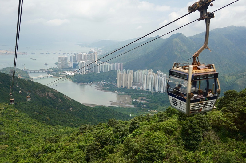 Cable car ride, Lantau Island, Hong Kong