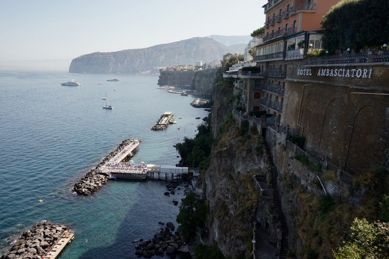 View from terrace, Grand Hotel Ambasciatori