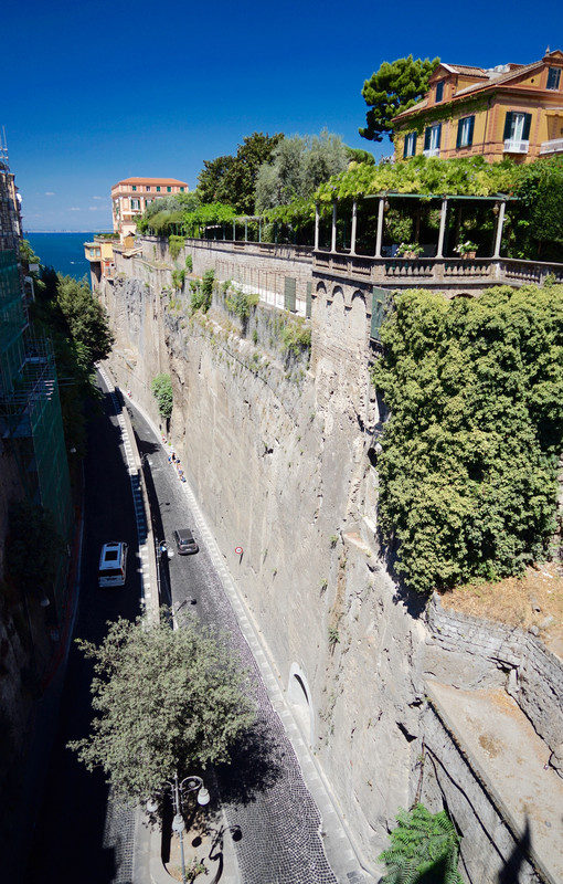 The gorge from Piazza Tasso
